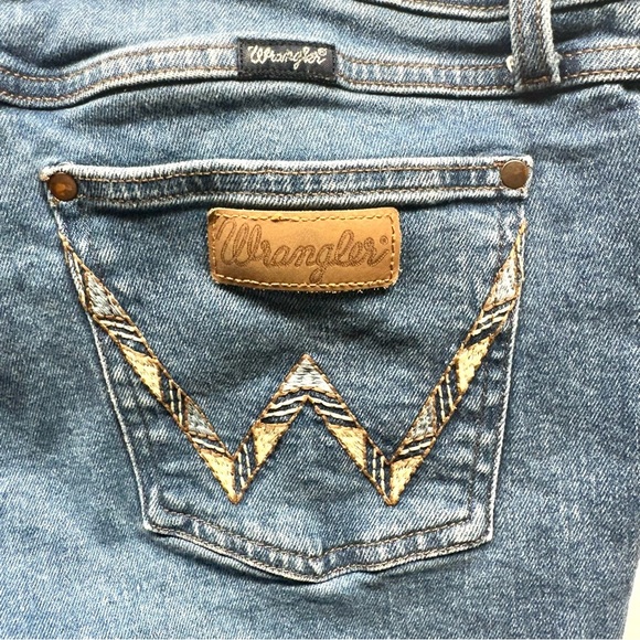 Wrangler Other - Wrangler Retro Men's 32x32 Low Rise Boot Cut Jeans Blue Denim Pocket Design